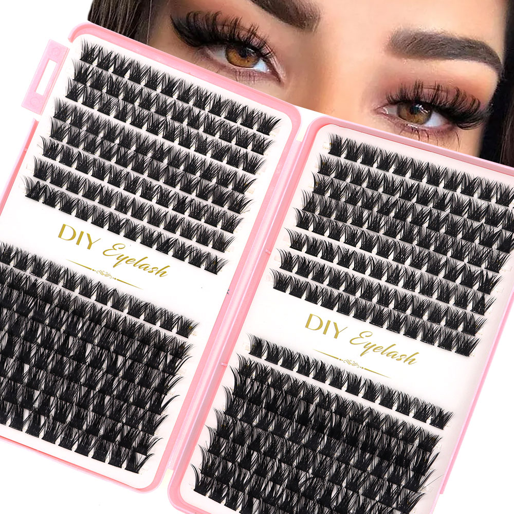 Eyelash Extension Home Service - DIY Home Wimperverlengingsset 384-clusters van namaakwimpers