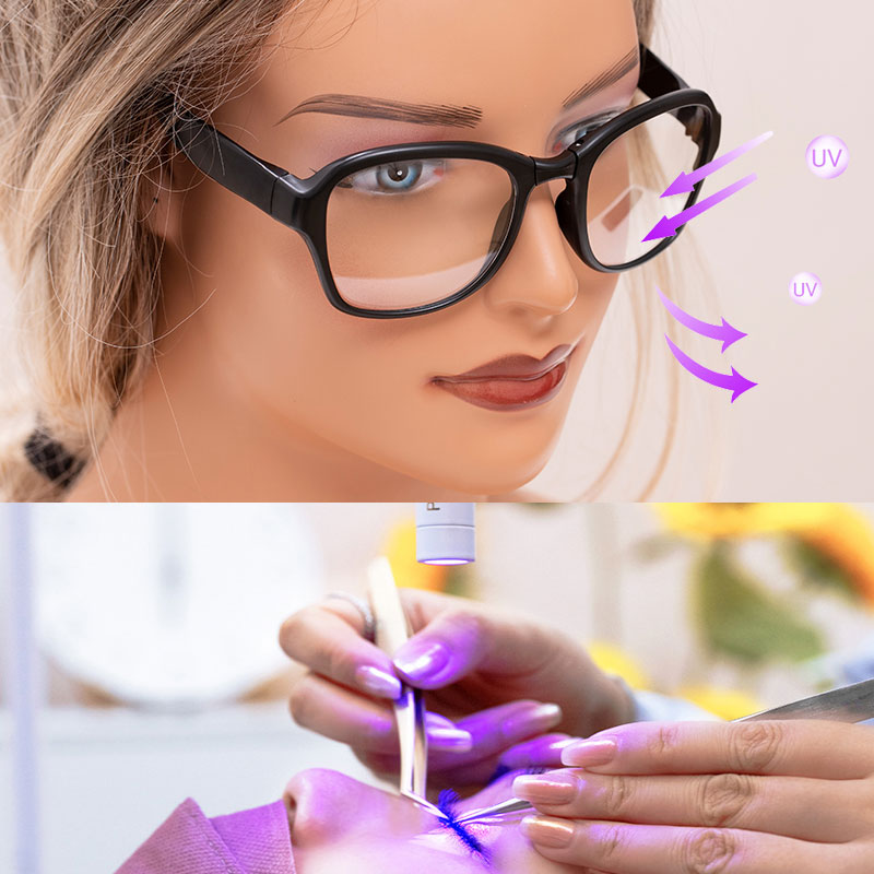 Eyelash Extension With Glasses - UV-beschermbril voor valse wimpers Wimperverlenging Oogbeschermer