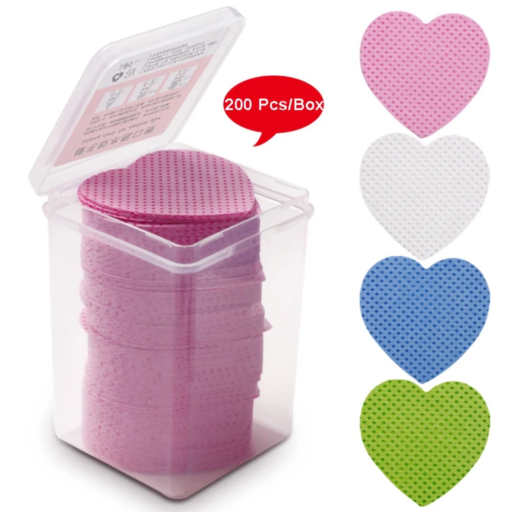 Eyelash Extension Glue Remover - 200 stuks katoenen doekjes voor het