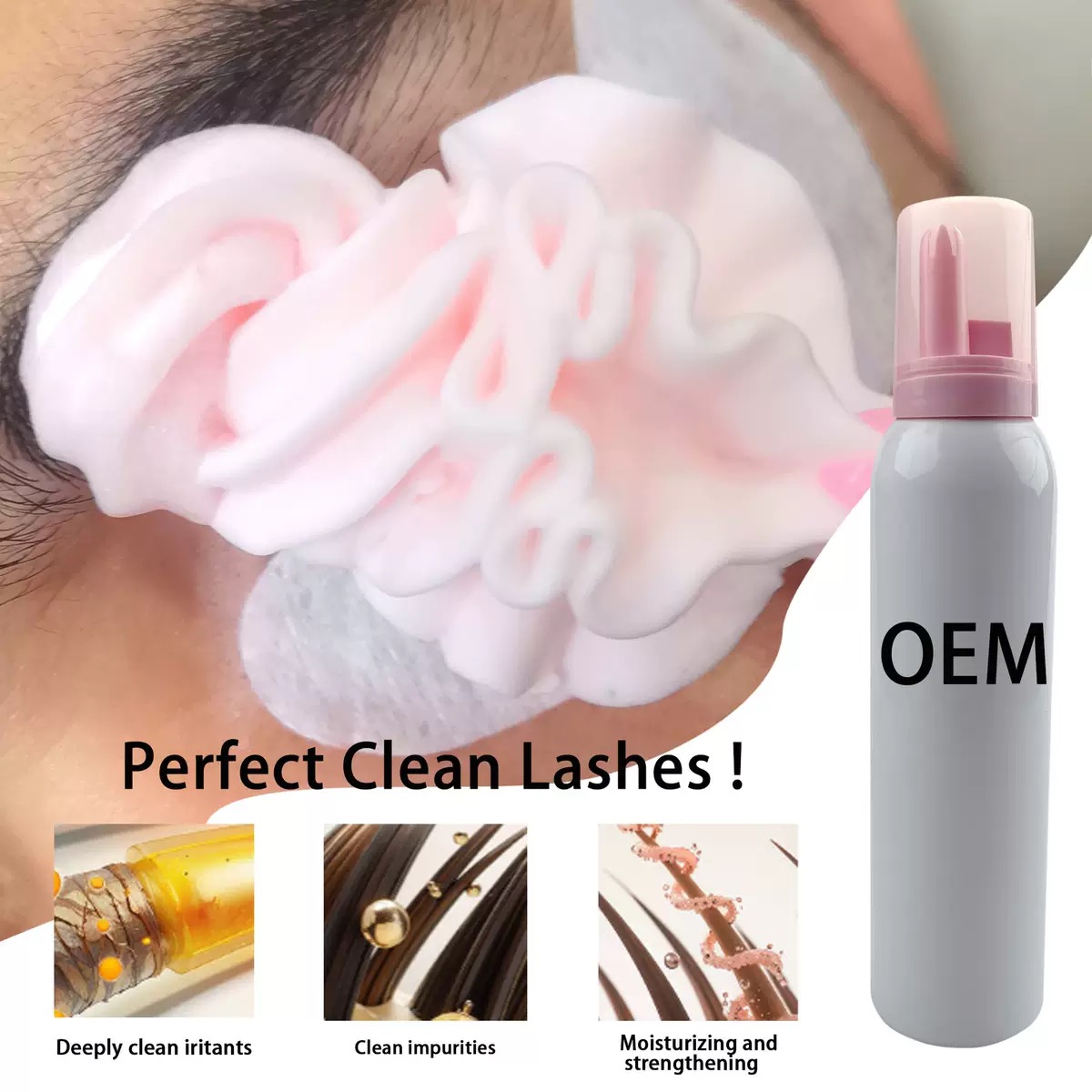 Aangepaste Slagroom Lash Shamp - Eyelash Extension Gel Remover recensie en prijs