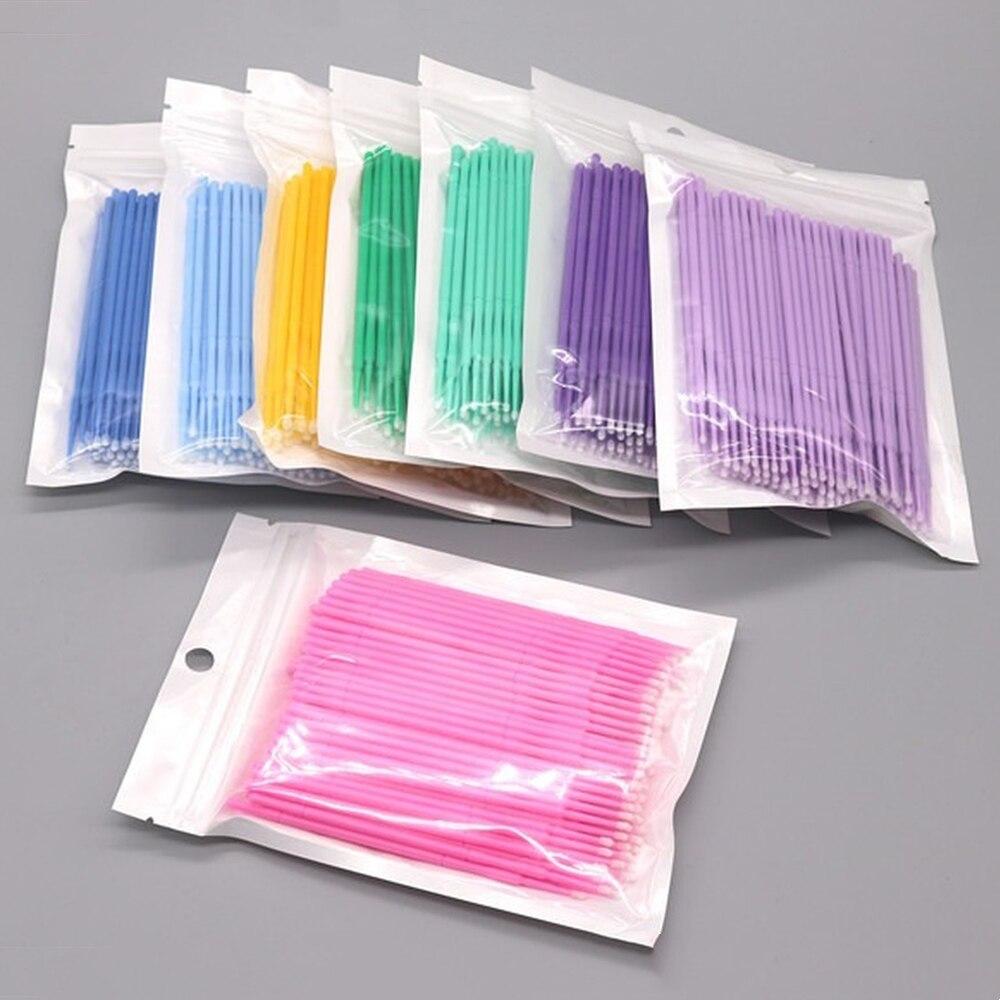 100 stks/partij Micro Borstels - Eyelash Extension Cleaning recensie en prijs