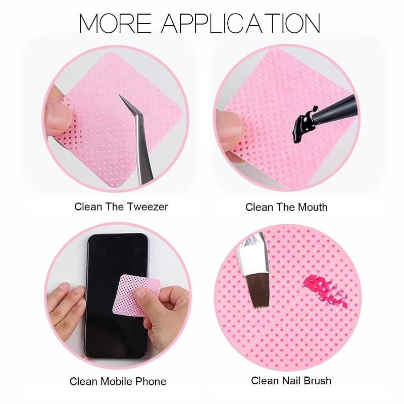 200 stuks pluisvrije nageldoek - Eyelash Extension Glue Remover recensie en prijs