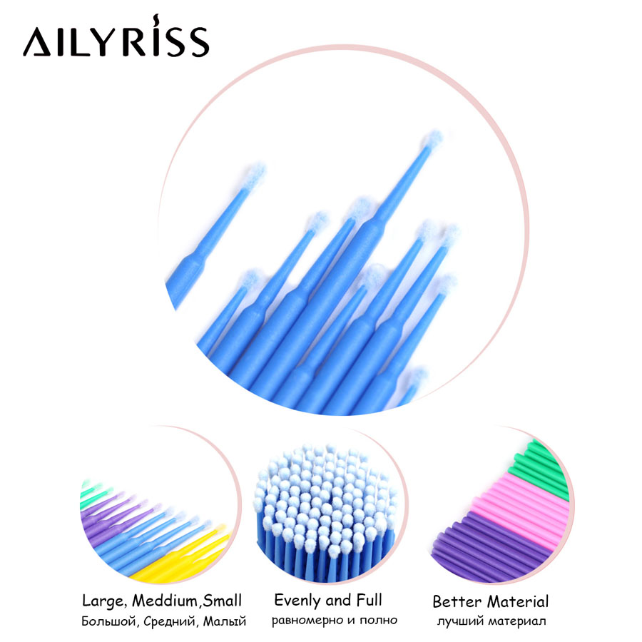500 stks/partij Wegwerp Applic - Eyelash Extension Cleaning recensie en prijs