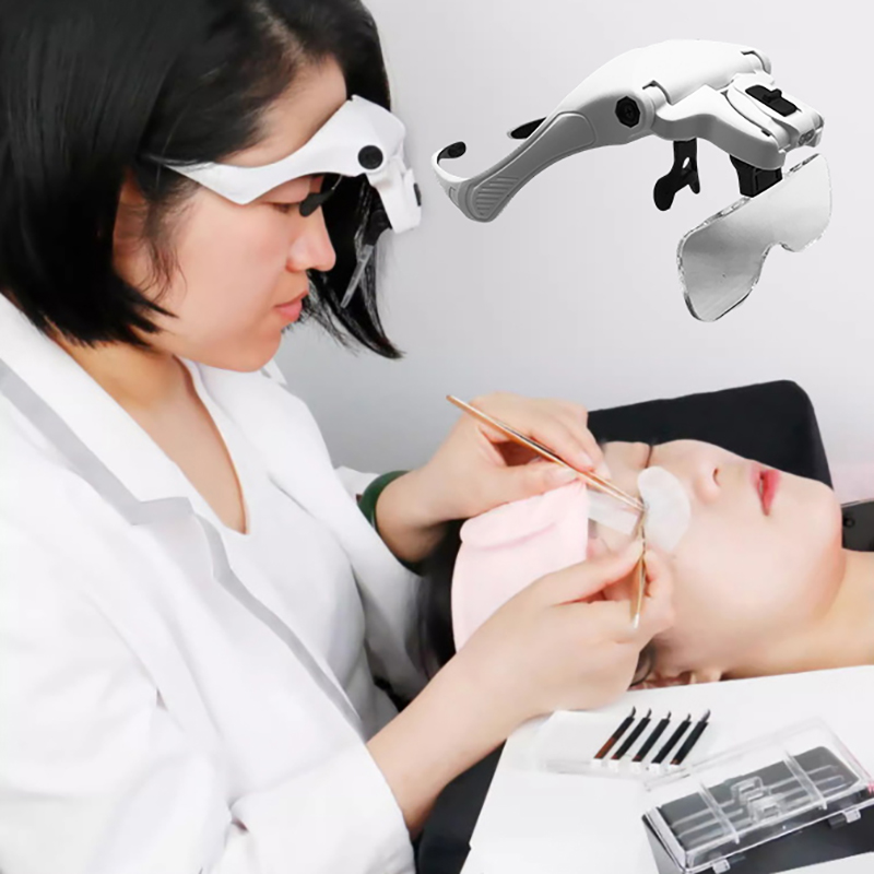 5-lens verstelbare vergrootgla - Eyelash Extension With Glasses recensie en prijs