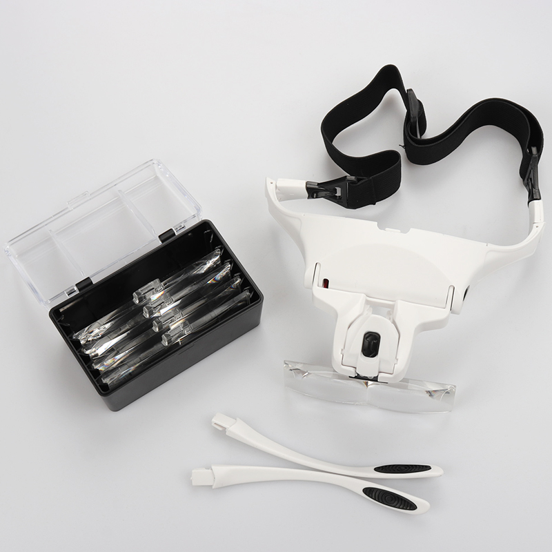 5-lens verstelbare hoofdband v - Eyelash Extension With Glasses recensie en prijs
