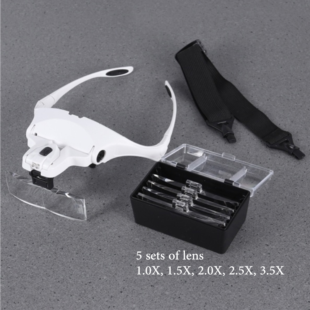 5-lens verstelbare vergrootgla - Eyelash Extension With Glasses recensie en prijs