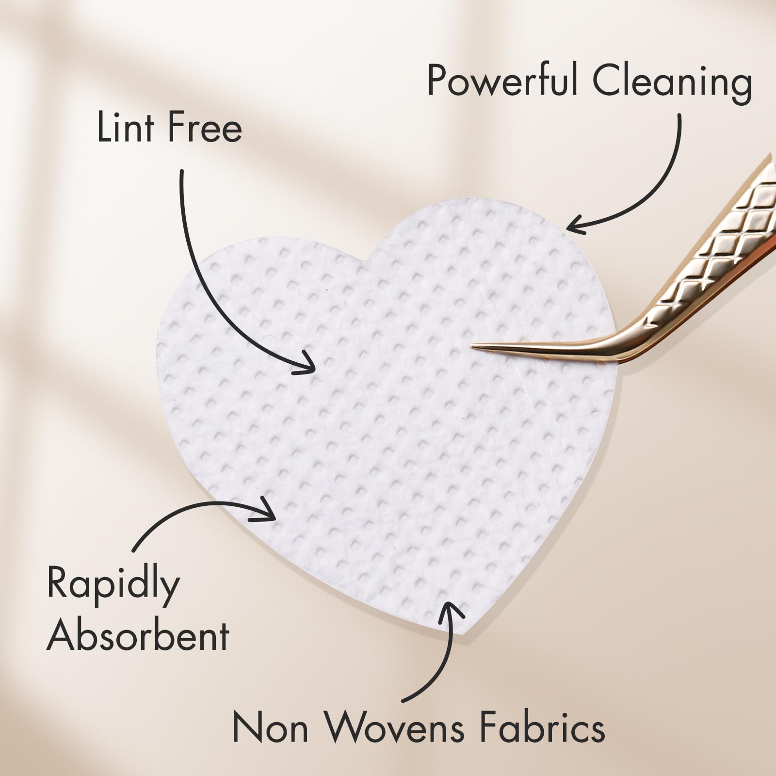 200 stuks pluisvrije nageldoek - Eyelash Extension Home Service recensie en prijs
