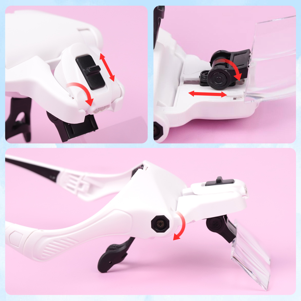 5-lens verstelbare loep hoofdb - Eyelash Extension With Glasses recensie en prijs