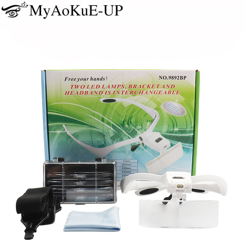 5 Lens Verstelbare Hoofdband V - Eyelash Extension With Glasses recensie en prijs