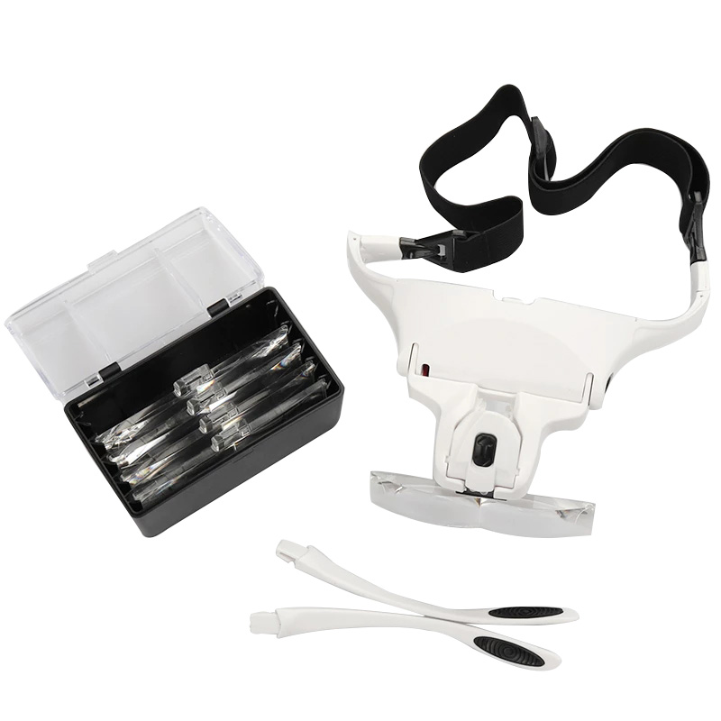 5-lens vergrootglazen LED-lich - Eyelash Extension With Glasses recensie en prijs