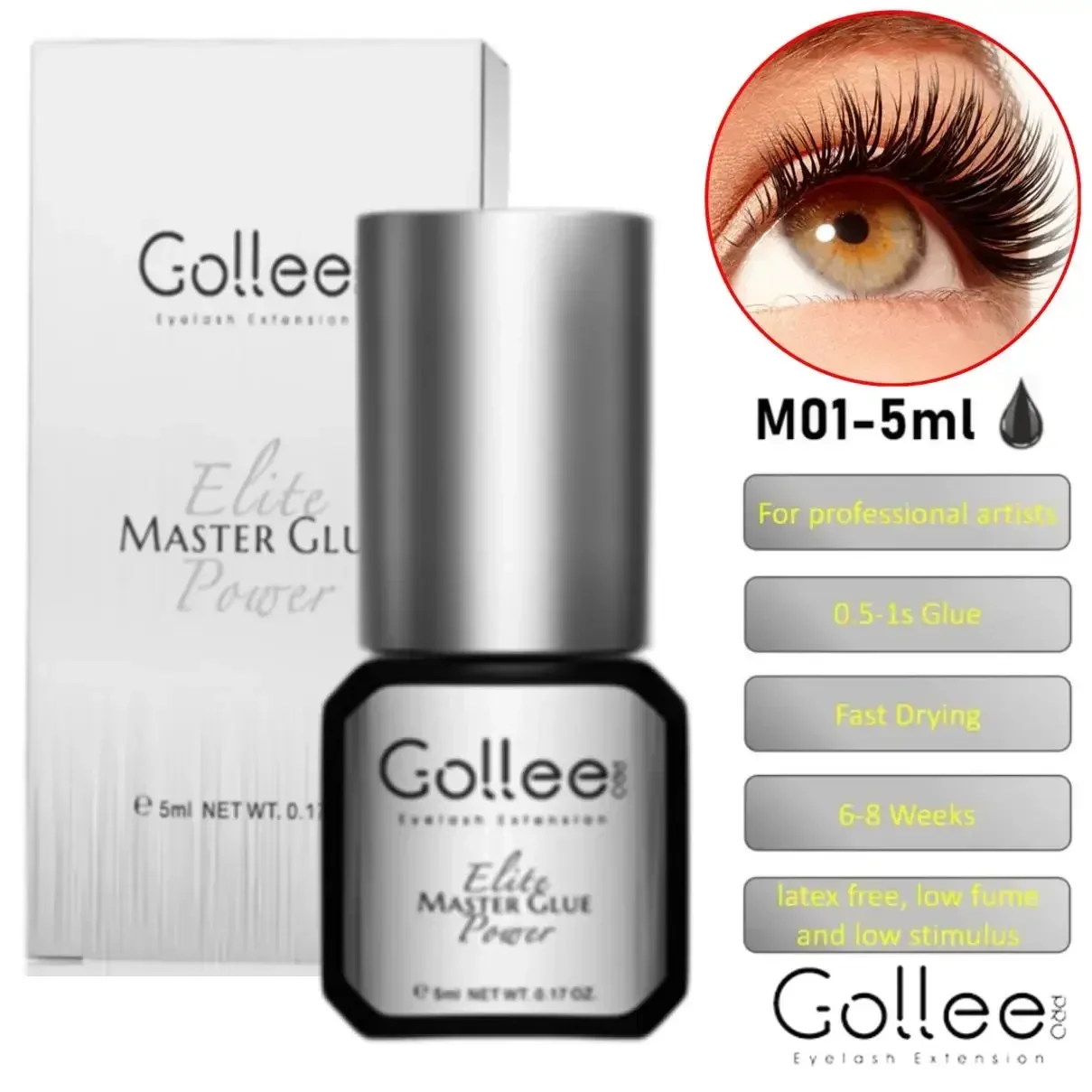 Gollee 0.5S Lijm Voor Wimpers  - Eyelash Extension Gel Remover recensie en prijs
